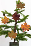 Fall Maple Leaf Ornaments- SET OF 5