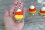 Halloween Candy Corn Place Card Holders- Name Tag Table Setting Decor- Autumn Party Seating- Photo Display