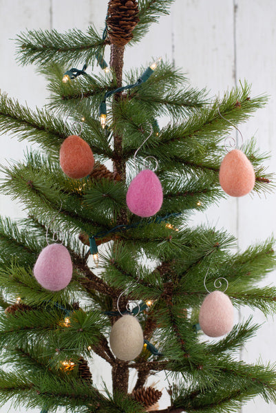 Easter Egg Ornaments- Pink & Peach Mix