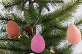 Easter Egg Ornaments- Pink & Peach Mix