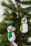 Snowmen Christmas Ornaments- PICK YOUR COLORS