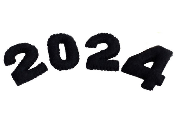 2024 Graduation Shapes- Choose from "2024" Number Set and Mortar Board Caps with Tassels