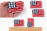 American Flag Ornament - Red, White, Navy Blue