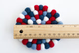 Fourth of July Felt Coasters - Set of 4 or 6
