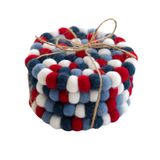 Fourth of July Felt Coasters - Set of 4 or 6