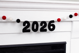 2026 Graduation Garland- Red, Black, White