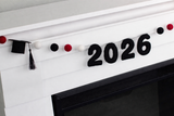 2026 Graduation Garland- Red, Black, White