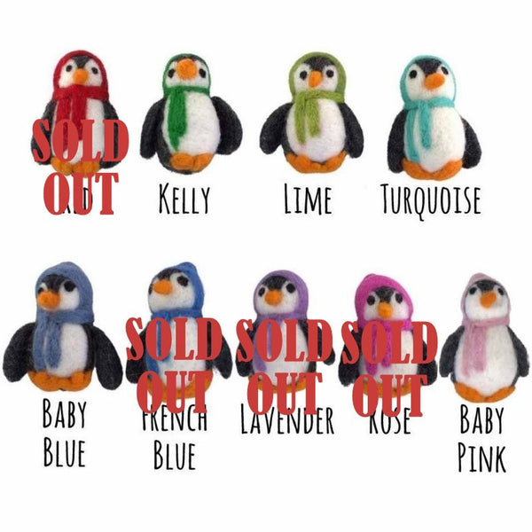 Felt Christmas Penguins