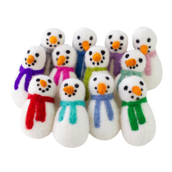 Felt Christmas Snowmen