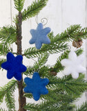Hanukkah Star of David Tree Ornaments- Shades of Blue & White