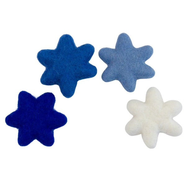 Star of David Felt Shapes- Shades of Blue & White
