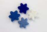 Star of David Felt Shapes- Shades of Blue & White