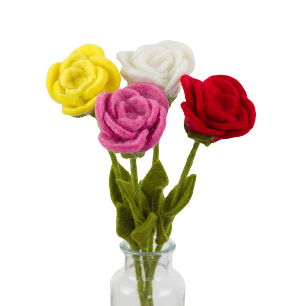 Valentine’s Day Felt Rose Stem