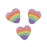 Wool Felt Striped Hearts - Pastel Rainbow