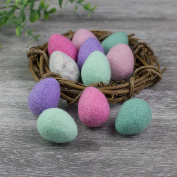 Felted Easter Eggs- PICK YOUR COLORS