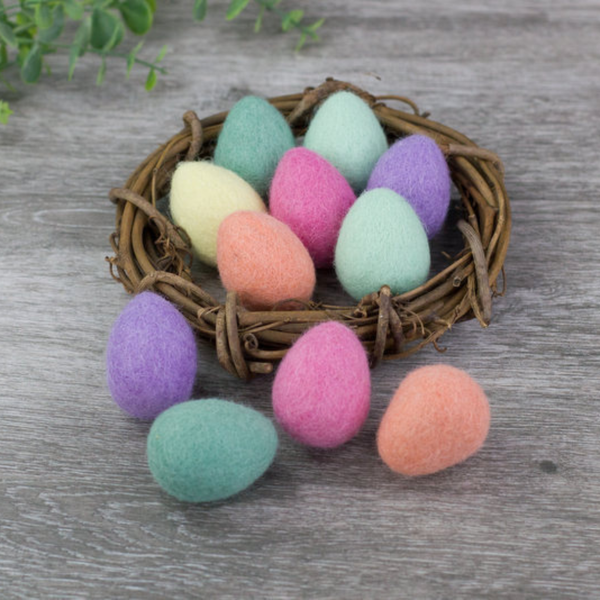 Felted Easter Eggs- PICK YOUR COLORS