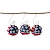 American Flag Felt Ball Ornament