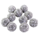 Snowflake Felt Balls- Gray and white