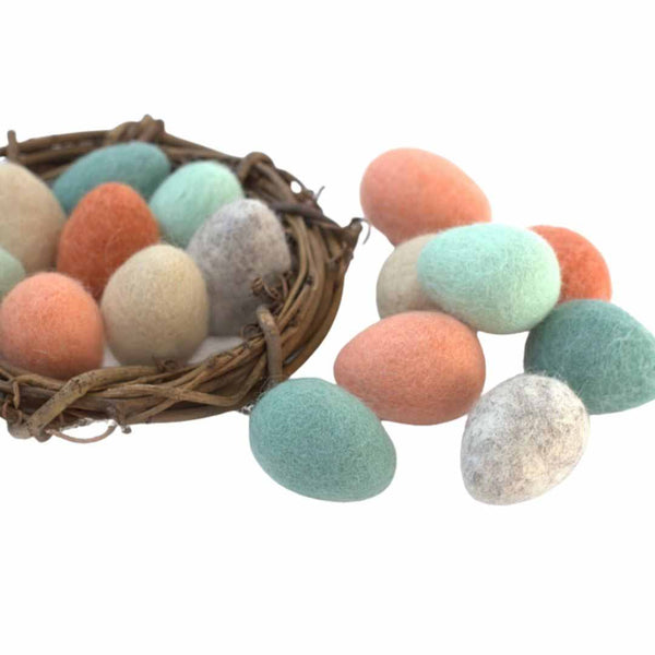 Felt Easter Eggs- Earth Tone Mix