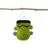 Wool Felt Frankenstein Halloween Ornaments