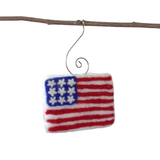American Flag Ornament- SET of 1 or 3