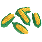 Corn Felt Food Shapes- Pretend Play Vegetables- Yellow Green Ear of Corn- 100% Wool Felt- Approx. 3" long