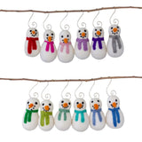 Snowmen Christmas Ornaments- PICK YOUR COLORS