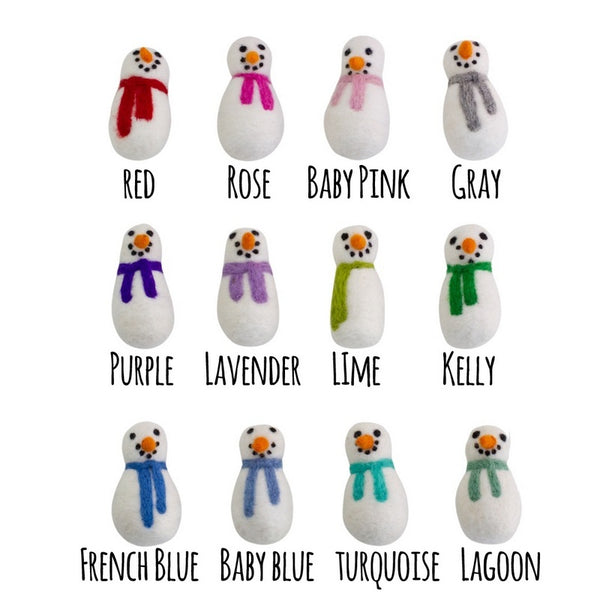 Felt Christmas Snowmen