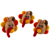 Thanksgiving Turkey Head Felted Shapes- Fall Autumn Garland Decor- 100% Wool Felt