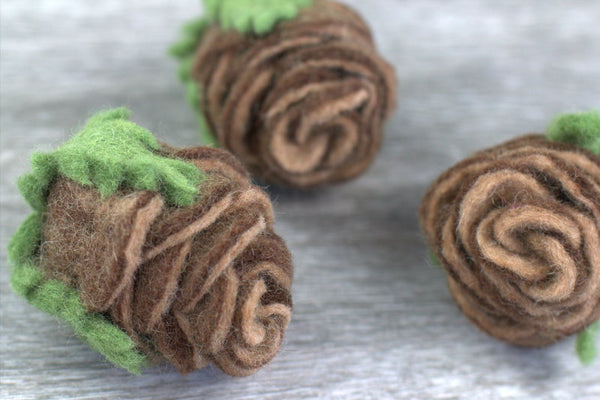 Felt Pine Cones