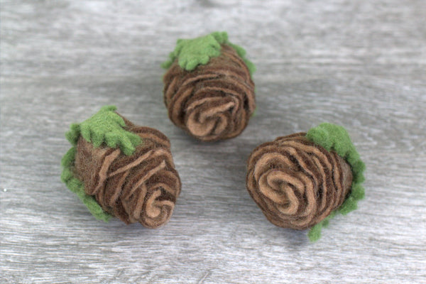 Felt Pine Cones