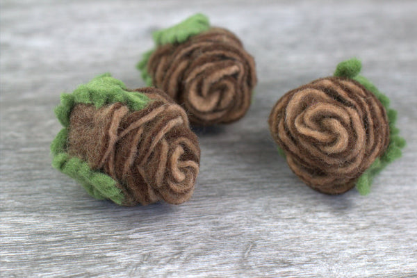 Felt Pine Cones