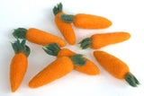 Felted Carrots- Set of 3 or 5