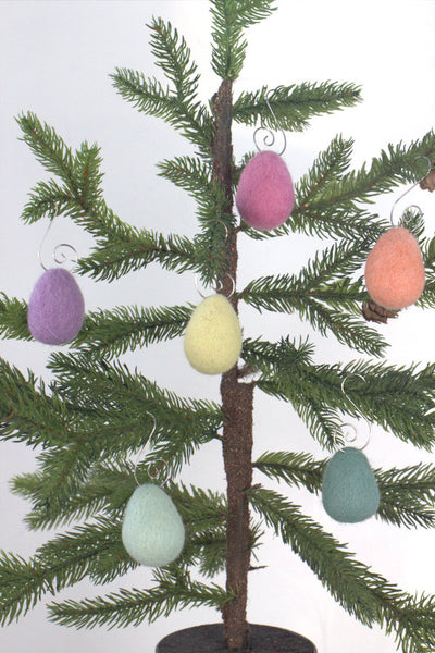 Easter Egg Ornaments- PICK YOUR COLORS- Set of 6 or 12- Spring Tree Decor- Finished Ornament approx. 3.5" tall