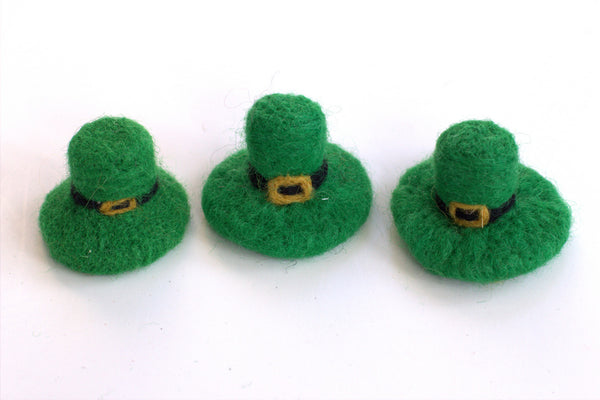 Leprechaun Hat Felt St. Patrick's Day Shapes- Set of 3 or 5