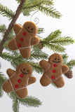 Gingerbread Men Christmas Tree Ornaments- 100% Wool Felt