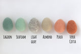 Felted Easter Eggs- Earth Tones Spring Mix- 100% Wool- Each egg is approx. 1.75-2" tall