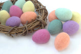 Felted Easter Eggs- PICK your Colors- 100% Wool- Each egg is approx. 1.75-2" tall