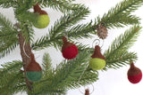 Acorn Christmas Tree Ornaments- Winter Holiday Decor- Eco-friendly