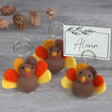 Thanksgiving Place Card Holders- Turkey- Name Tag Table Setting Decor- Autumn Party Seating