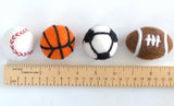 Basketball Felted Shapes- Set of 3 or 5- Approx. 1.75" - 100% Wool
