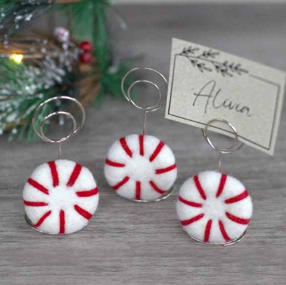 Table Pin Tags Christmas Table Name Tags