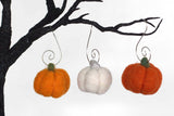 Pumpkin Ornaments- PICK YOUR COLORS- Fall Halloween Autumn