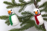 Snowmen Ornaments- PICK YOUR COLORS- Snowman Christmas Tree Decor