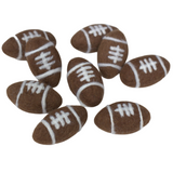 Football Felted Shapes- Set of 3 or 5- Approx. 2.25" - 100% Wool