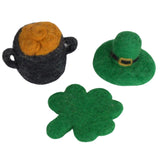 Felt St. Patrick's Day Shapes- Pot of Gold, Leprechaun, Shamrock