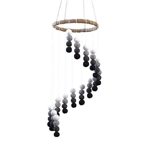 Large Neutral Pom Pom Wall Hanging FREE SHIPPING 