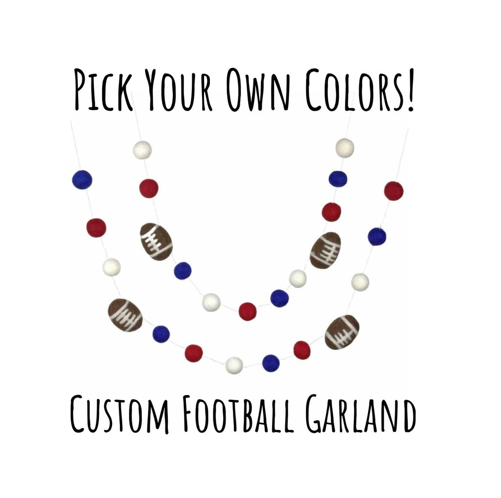 Design Your Own Felt Ball Garland- 100% Wool Felt